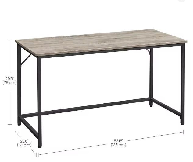 Strak Bureau met Industrieel Design – 140 cm Werkblad