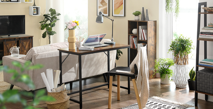 Sedia Industrieel Bureau – Vintage Bruin-Zwart