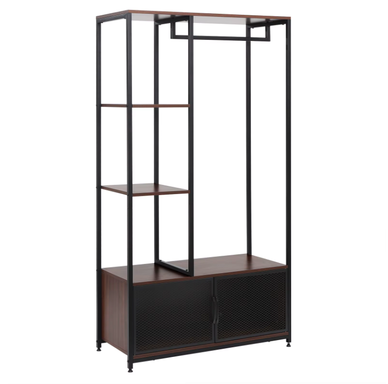 Sedia Vintage Kledingkast met Open Opbergrek en Kast