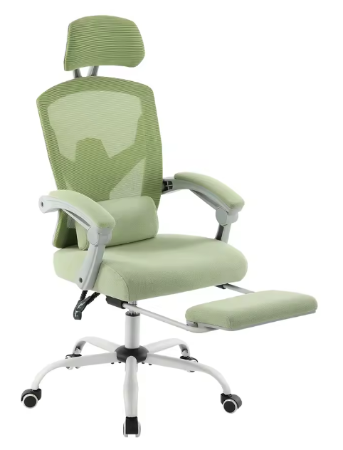 Ergonomische Draaistoel – Ligfunctie – Mesh Rug – Lendensteun & Voetsteun