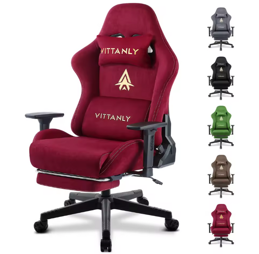 Gamingstoel met Voetsteun – Ergonomisch & In Hoogte Verstelbaar