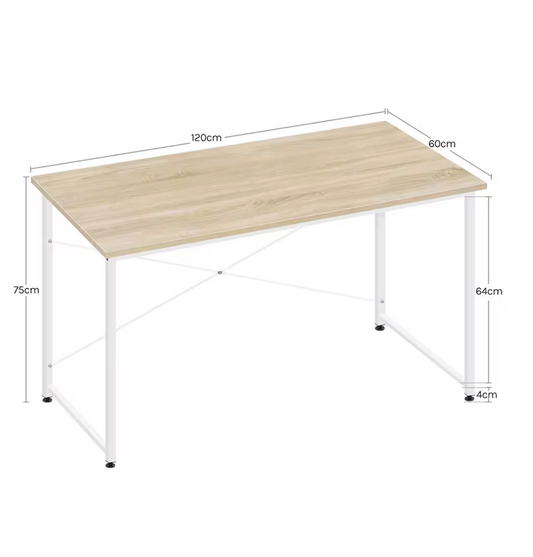 Groot Bureau met Metalen Frame – 100/120/140cm Bureautafel
