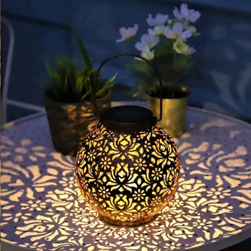 Zonnelantaarn Holle Bal – Solar Tuinverlichting, Hangend & Waterdicht