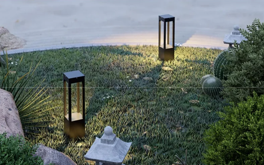 Moderne Solar Tuinlamp – 7W LED Staande Buitenlamp IP65 Aluminium