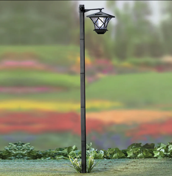 Solar Buitenlantaarn 2-in-1 – Vintage Staande Tuinlamp 150 cm