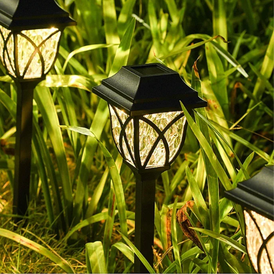 Set van 10 Solar Tuinlampen – LED Padverlichting & Gazonlampen, IP67 Waterdicht