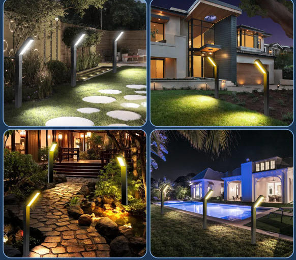 Solar Tuinlampen Set – Waterdichte LED Padverlichting met 3 Lichtmodi, 1/4 Pack