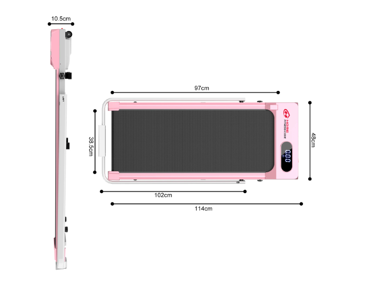 Opvouwbare Loopband – 2,5 PK Motor, LED-Display & Stil Ontwerp
