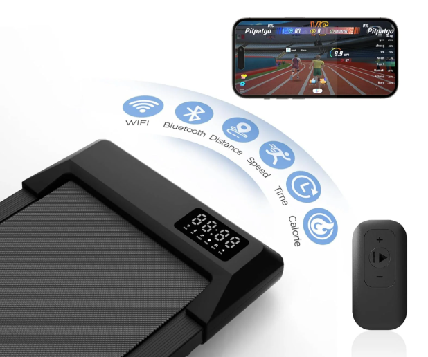 Loopband Onder Bureau – Stil Ontwerp, AI-App & 136 kg Capaciteit