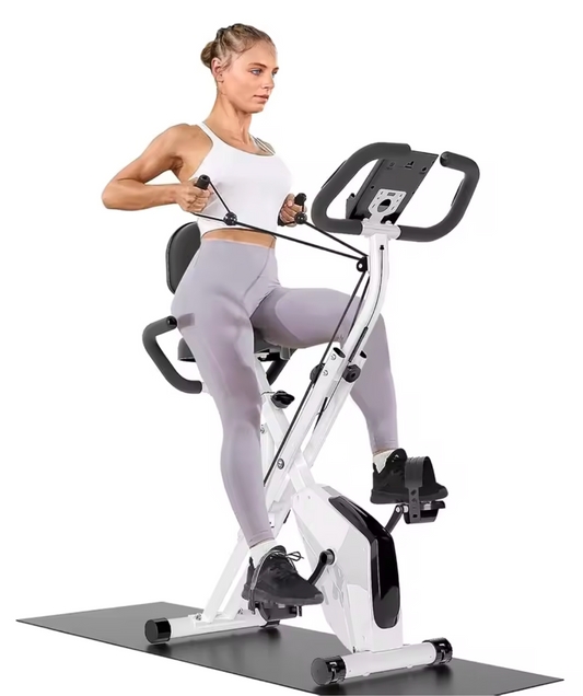 Opvouwbare Hometrainer – 8 Weerstandsniveaus, LCD & Hartslagfunctie
