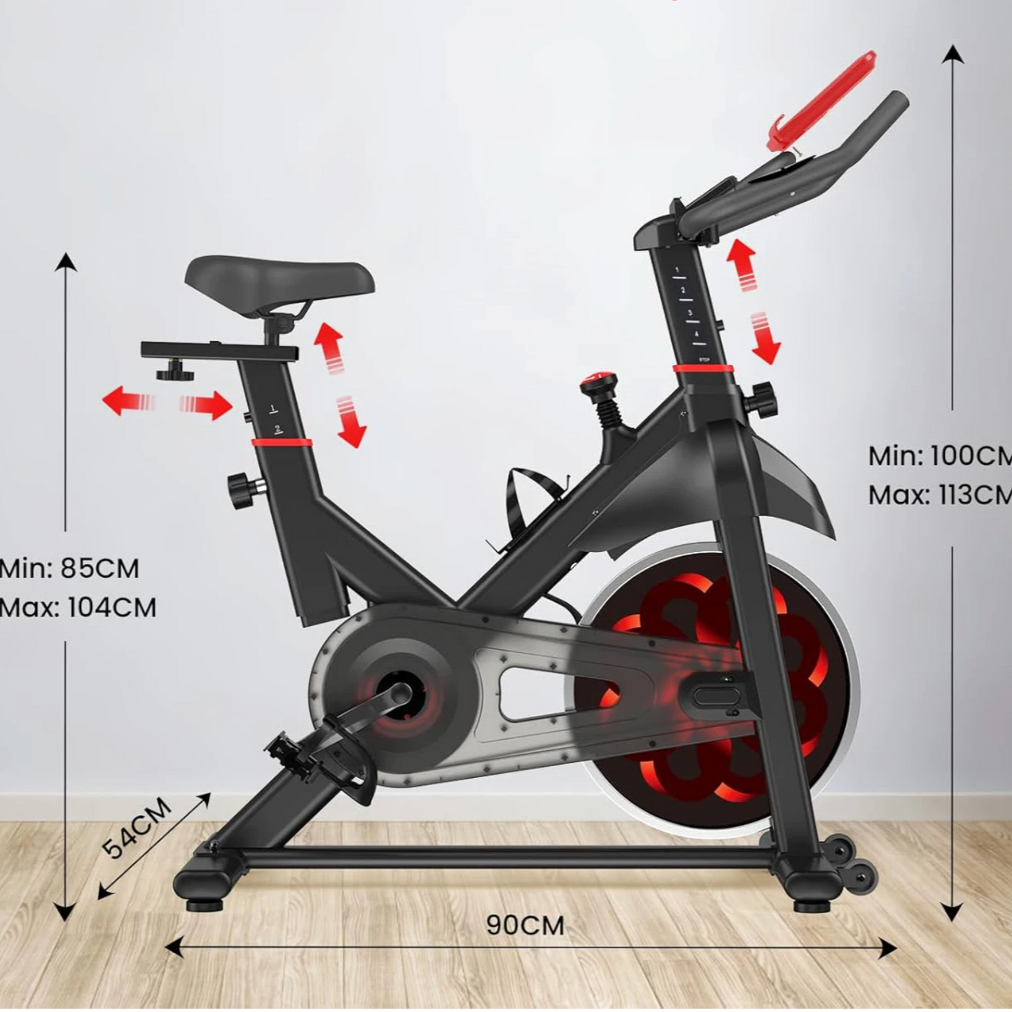 Spinningfiets Hometrainer – Magnetische Weerstand, LCD Display & 150 kg Draagkracht
