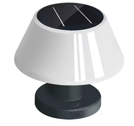 Solar LED Tafellamp – Draadloos Oplaadbaar & Waterdicht, Voor Binnen en Buiten