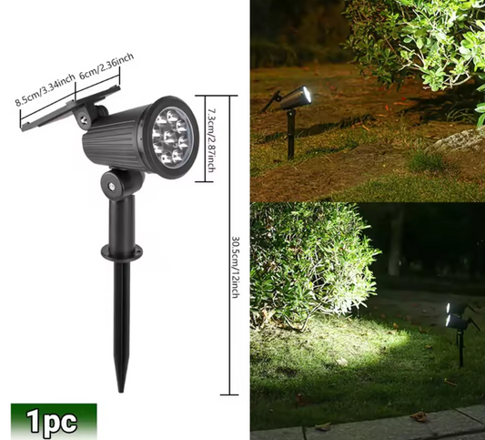 Solar LED Spotlamp – 9 LED’s RGB Tuinverlichting, Waterdicht & Verstelbaar