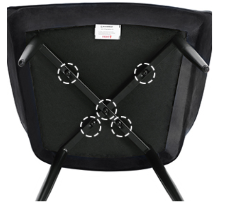 Set van 6 Fluwelen Eetkamerstoelen – Metalen Poten & Armleuningen, Modern en Comfortabel