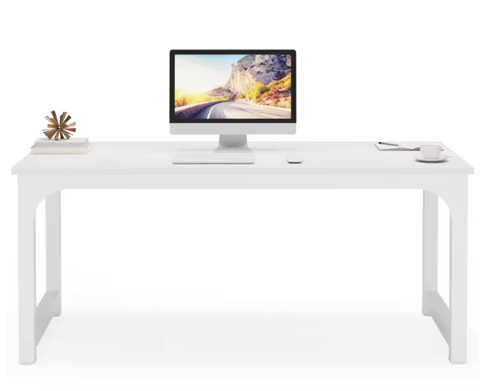 Modern Groot Bureau – 160 cm Werktafel met Stalen Frame