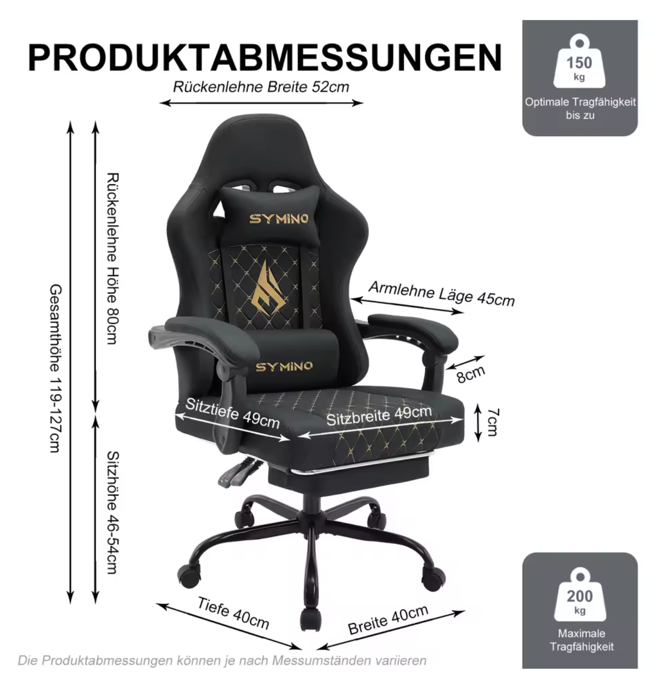 Gamingstoel in Racestijl – Met Voetsteun & Verstelbare Armleuningen