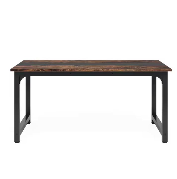 Industriële Eettafel 160 cm – Rechthoekig Hout & Metaal