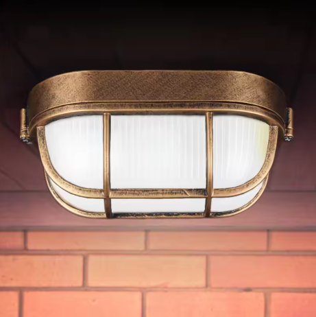 Retro Waterdichte Wandlamp – Aluminium & Glas, IP65, E27 Fitting