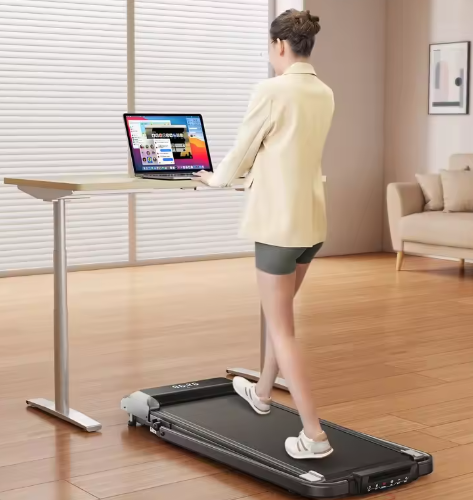 2-in-1 Opvouwbare Loopband – 12 km/u, Helling & LED-display