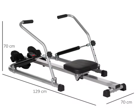 Opvouwbare Roeimachine – 4 Weerstandsniveaus & Digitaal Display