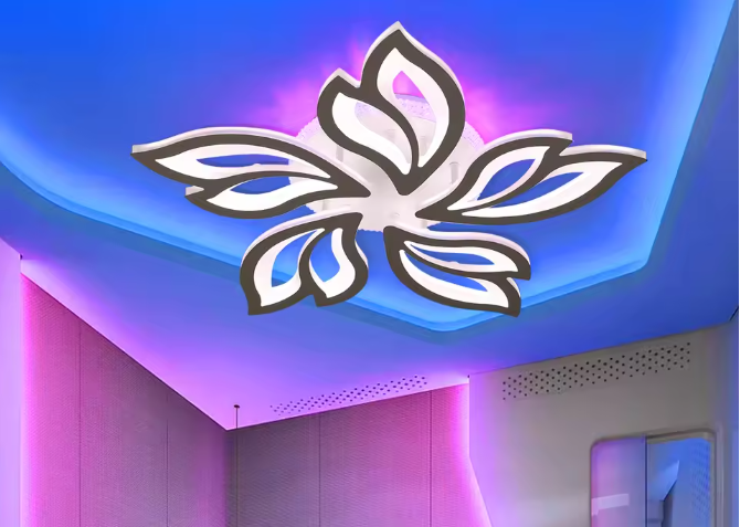 Moderne LED Plafondlamp 55W – Dimbaar met Afstandsbediening & RGB