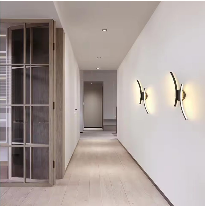 Moderne LED Wandlamp – 20W Acryl Design 44cm, Warm Wit Licht