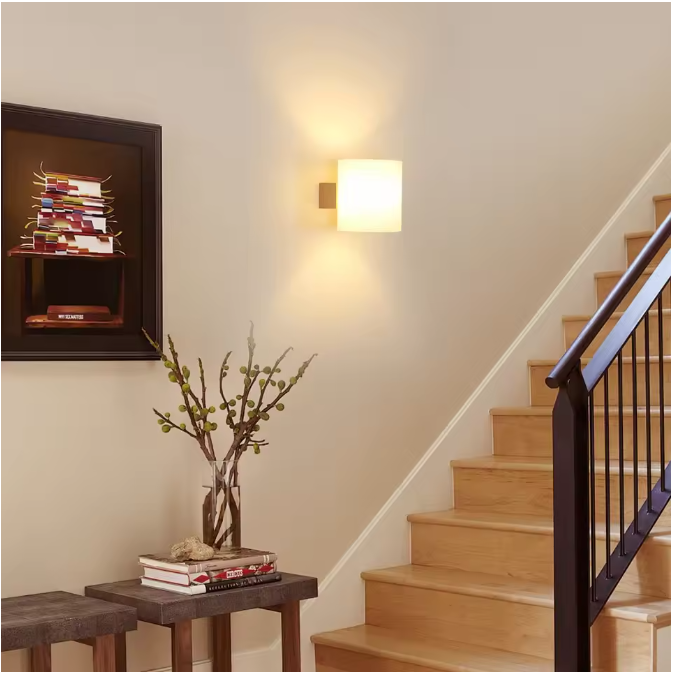 Moderne Houten Wandlamp – E27 LED Verlichting voor Slaapkamer, Hal & Trap