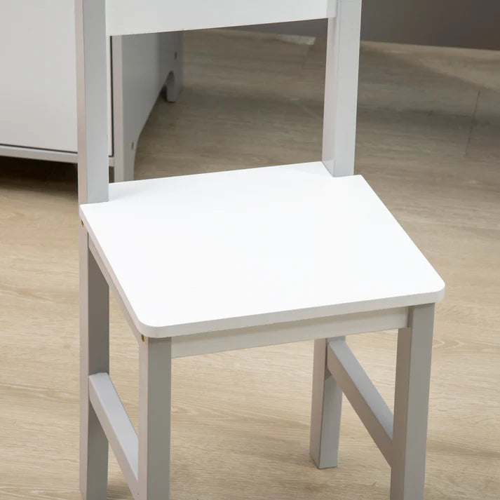 Kinderbureau – Kinderbureau Set – Kindertafel – Schrijftafel – Bureau Met Stoel – Whiteboard Werkblad – Afgeronde Hoeken Veilig Design
