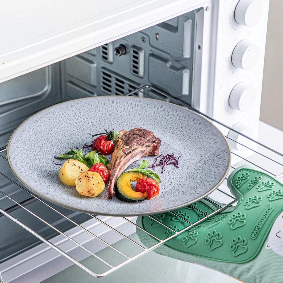 Luxe Serviesset – 48 delig – 12 persoons – Porselein - Bordenset – Dinner platen – Dessertborden - Kommen - Soepborden - Set - Grijs