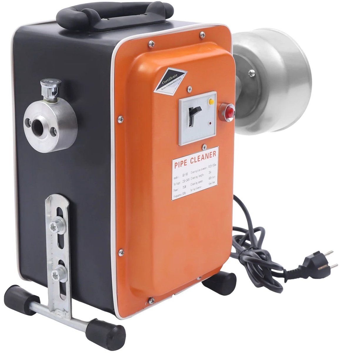 Elektrische afvoerreiniger – Rioolontstopper – Leidingreiniger met spiraal – Krachtige afvoerontstopper – 750W motor – 20 meter kabel (spiraal)