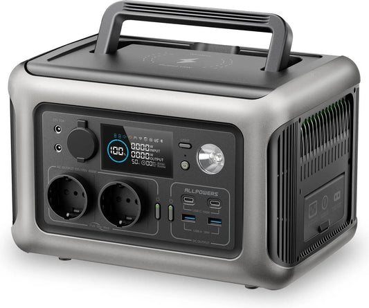 Draagbaar Powerstation 299 Wh met 600 W AC-uitgang en Snellaadfunctie voor Camping en Reizen