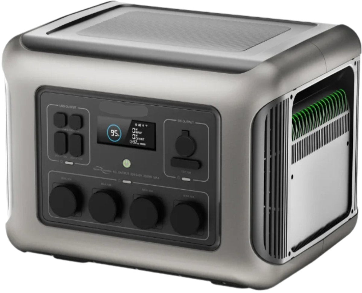 Powerstation - Generator - Aggregaat - Powerbank - Draagbare - 2016Wh - LiFePO4 Batterij - met 2500W AC Uitgang – Uitbreidbaar tot 20kWh voor Binnen en Buiten