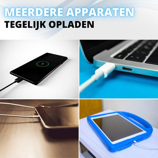 USB-Hub 3.0 - 7 Poorten - 5 Gbps - USB-Splitter en Switch