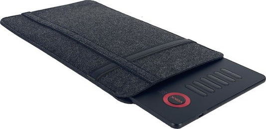 Tekentablet A15 Rood inclusief beschermhoes - 10x6 inch - 5080 Lpi - grafische XL teken tablet - Batterij vrije pen - 12 sneltoetsen - tekenhandschoen