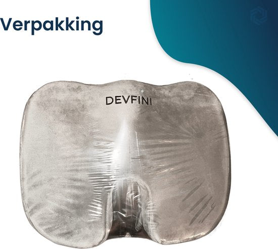 Zitkussen Orthopedisch & Ergonomisch voor Auto en Bureaustoel - Stuitkussen - Wigkussen - Thuiswerken