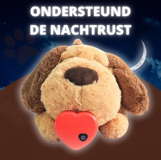 Puppy Knuffel met Hartslag & Warmtepad – Hondenknuffel voor Puppy – Kalmerende Snuggle Puppy – Comfortknuffel