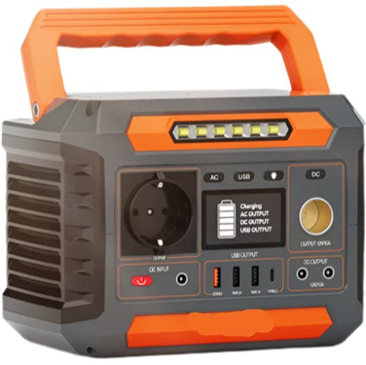 Draagbare Powerstation – Mobiele Energiebron – Noodstroomvoorziening – Camping Accu – 200W Continue Stroom – 4 USB-Poorten