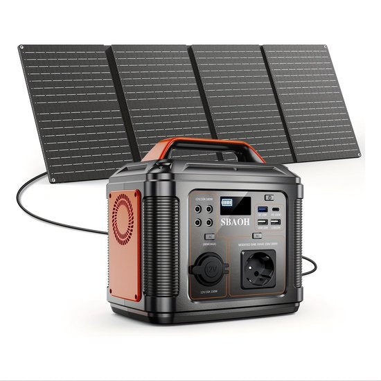 Draagbare Energiecentrale – Powerbank – Generator – Noodstroom – Accupack – 300W Vermogen – Lichtgewicht ABS Behuizing