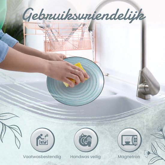 Luxe Serviesset – 24 delig – 6 persoons – Porselein - Bordenset – Dinner platen – Dessertborden - Kommen - Mokken - Schaaltjes - Blauw