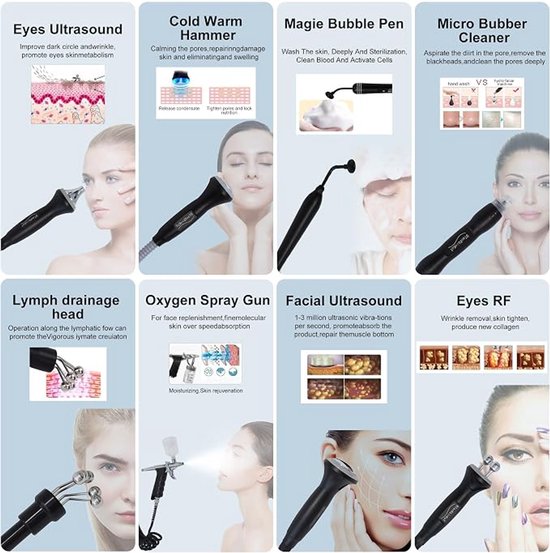 Professioneel Microdermabrasie Apparaat voor Diepe Gezichtsreiniging