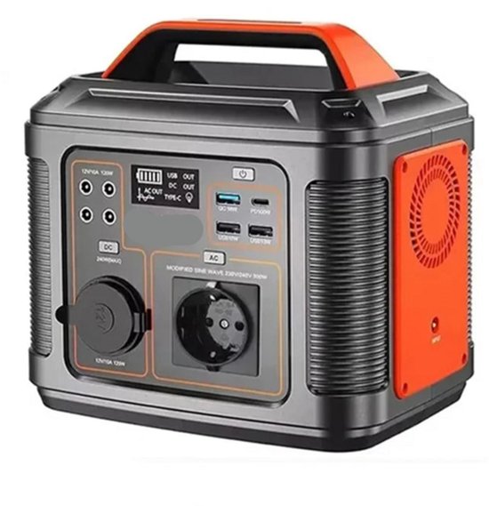 Powerstation - Generatoren - Aggregaat - Stroomgenerator - Generator – Geschikt voor Reizen & Kampere - 300W - 296Wh - 230V AC & DC Poorten - Draagbare Power Station - Snelle Oplaadfunctie - LED Zaklamp