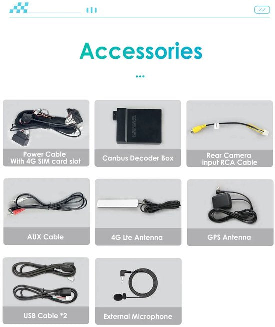 Android Autoradio – Car Multimedia Stereo – Android Car Player – GPS Navigatie – Touchscreen 10,25 Inch – Android 13 – CarPlay & Android Auto Support