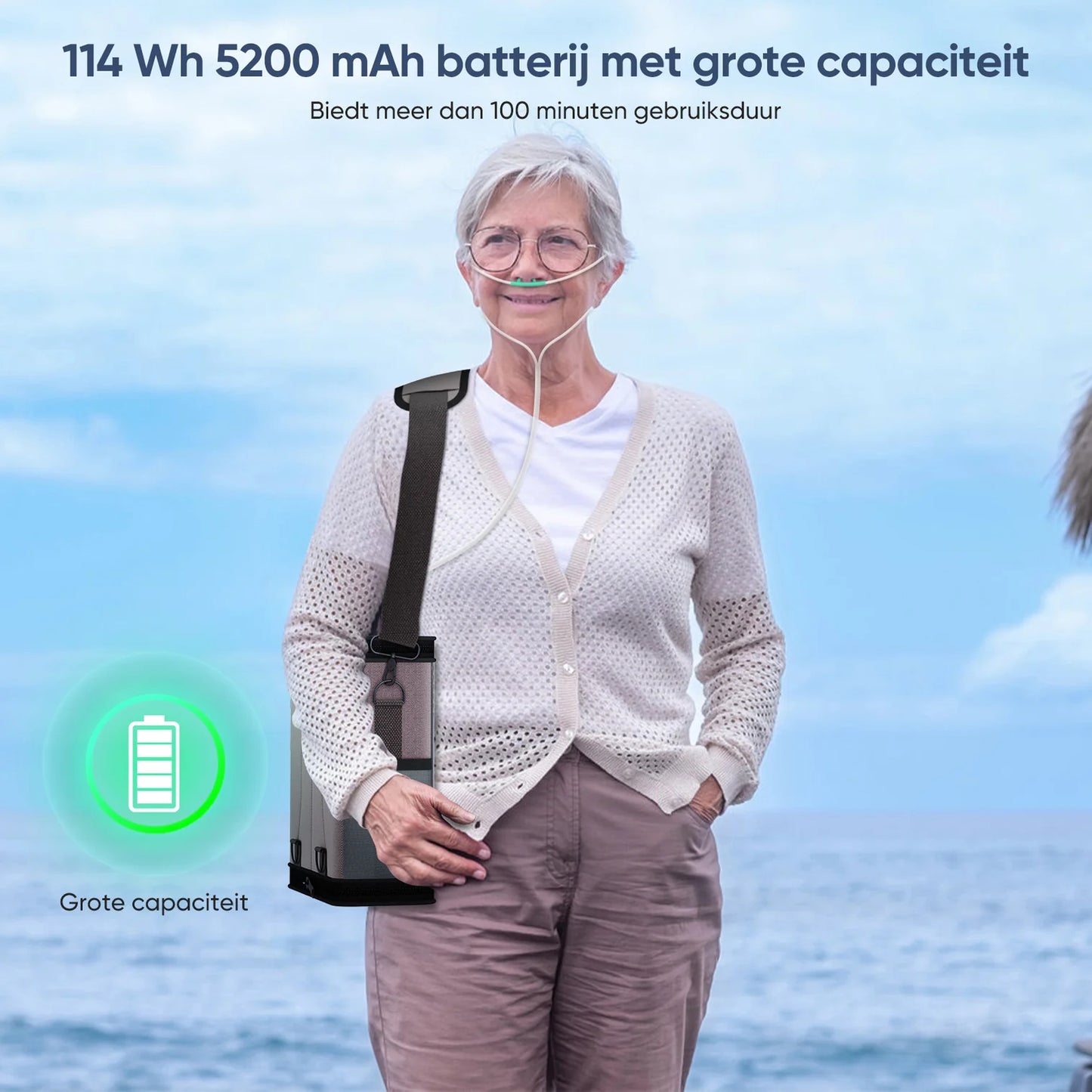 VARON VP6 Draagbare Zuurstofconcentrator (1-6L) – Compact & Stil