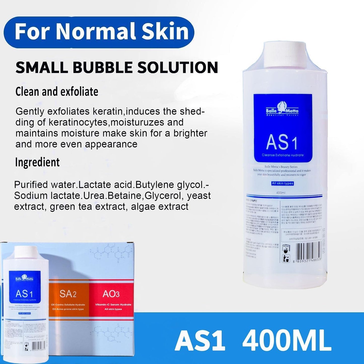 Aqua Peel Solution 400 ml – Voor Hydrafacial & Gezichtsapparaten