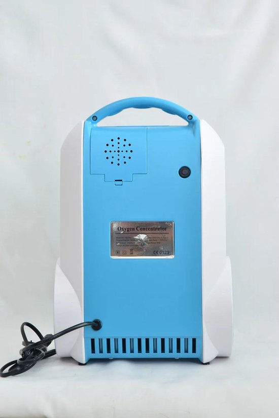 Draagbare Zuurstofconcentrator – Mobiele Zuurstofapparaat – Zuurstoftherapie Machine – Medische Zuurstofgenerator – Zuurstofinhalator – Instelbare Zuurstofstroom 1-5L/min – Stil en Compact Design