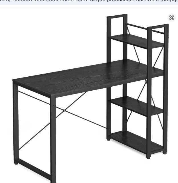 Verstelbaar Bureau met Wisselbare Planken – 120 cm Werkblad & Industrieel Design