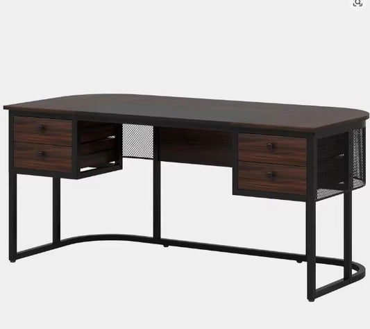 Groot Directiebureau met 4 Lades – 160 cm Werkblad & Industrieel Design