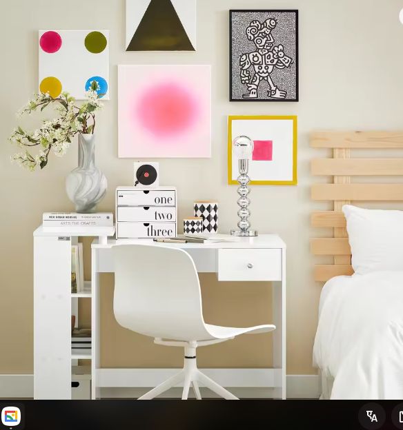 Bureau met Lade en 3 Opbergplanken – 101 cm Werkblad