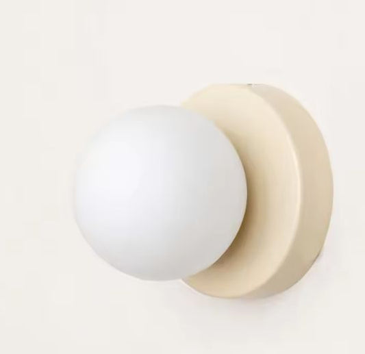 Macaron LED Wandlamp – Mini Glazen Blaker, Modern & Sfeervol