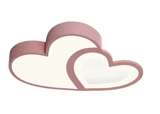 Moderne LED Kinderkamer Plafondlamp – Hartvormig Design, Dimbaar met Afs